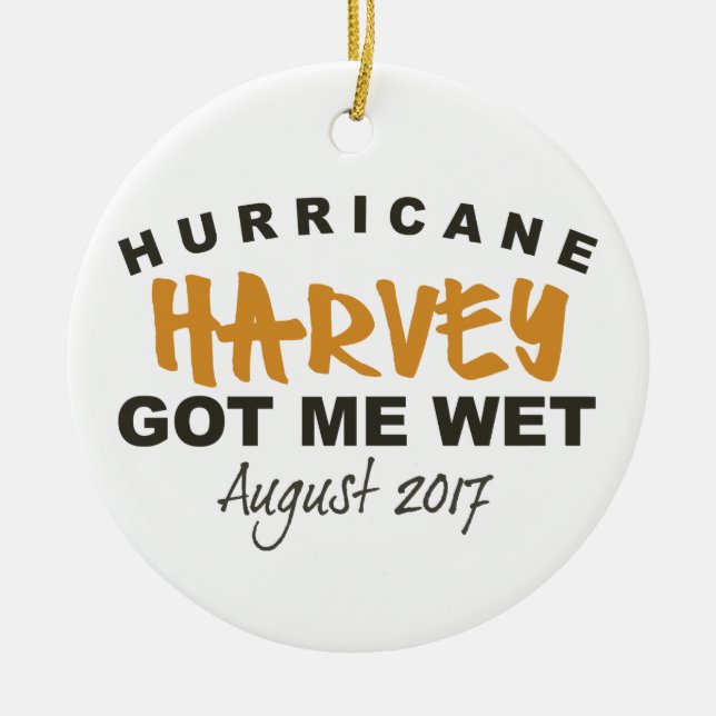 Hurrikan Harvey Texas 2017 Keramik Ornament (Vorne)