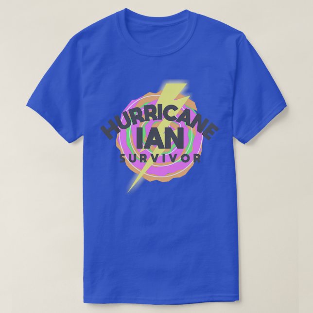 Hurrikan Ian Survivor 1 T-Shirt (Design vorne)