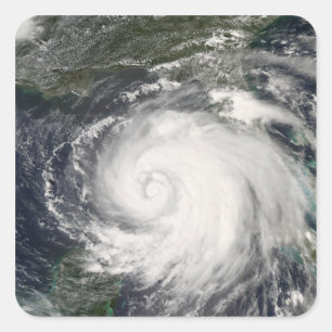 Hurrikan Ike 4 Quadratischer Aufkleber