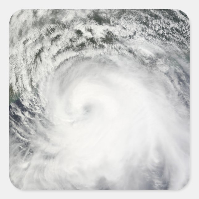 Hurrikan Ike 6 Quadratischer Aufkleber (Vorderseite)