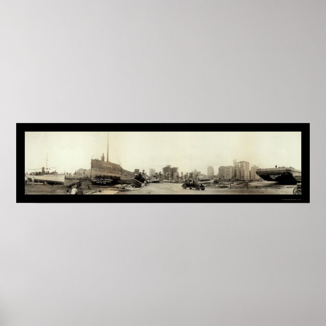 Hurrikan im Miami-Foto 1926 Poster (Vorne)