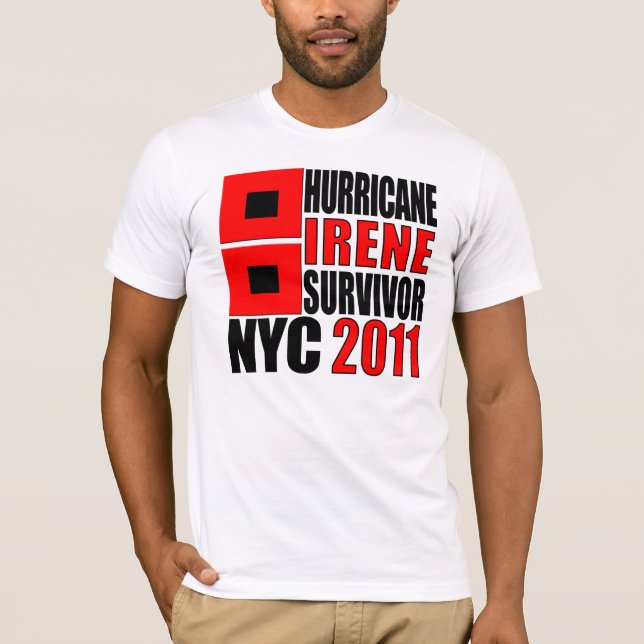 Hurrikan-Irene-Überlebender T-Shirt (Vorderseite)