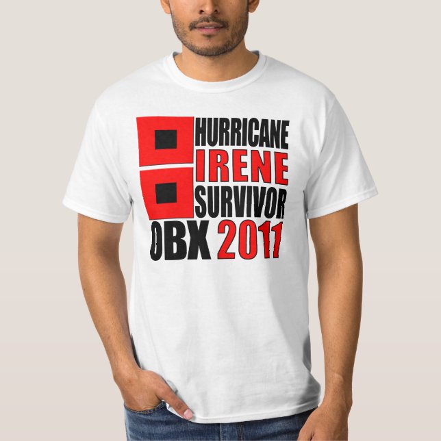 Hurrikan-Irene-Überlebender T-Shirt (Vorderseite)