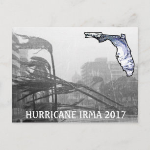 Hurrikan Irma Florida 2017 Erinnerung Postkarte