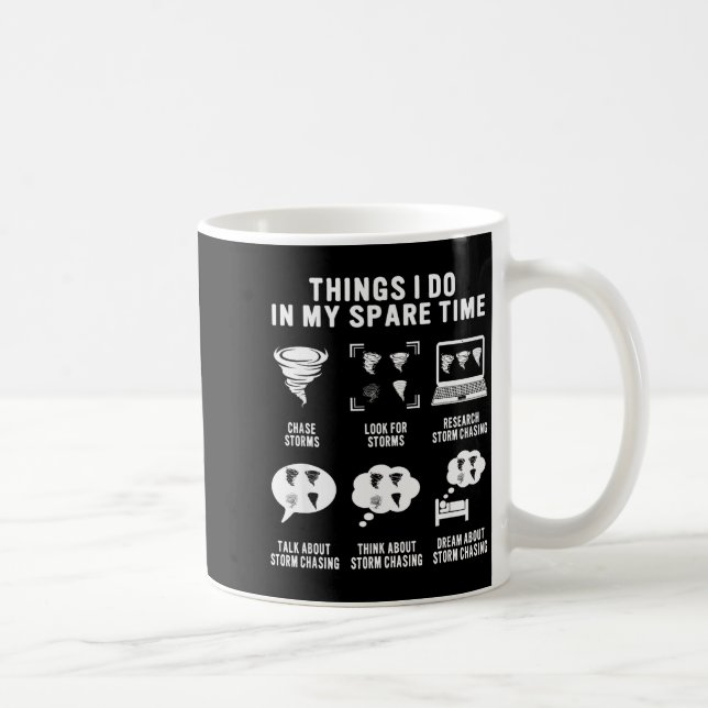 Hurrikan-Jäger Tornado-Jäger Meteorologe Kaffeetasse (Rechts)
