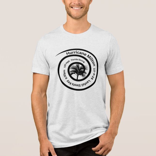 Hurrikan Milton - Fl Strong Tri-Blend Shirt (Vorderseite)