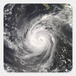 Hurrikan Norbert vor Mexiko Quadratischer Aufkleber