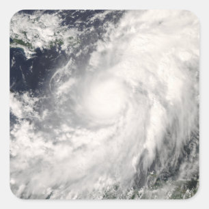 Hurrikan Omar Quadratischer Aufkleber