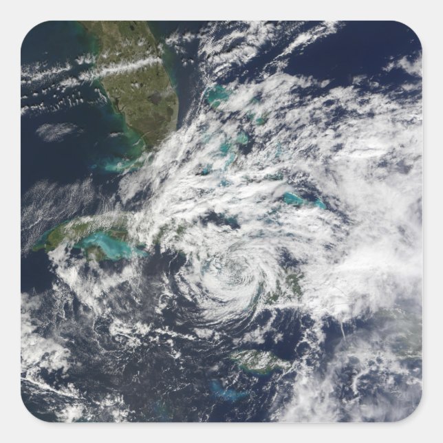 Hurrikan Paloma 2 Quadratischer Aufkleber (Vorderseite)
