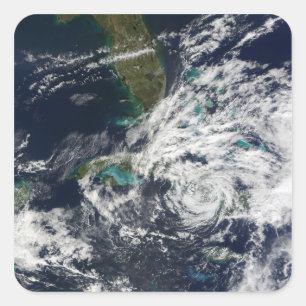 Hurrikan Paloma 3 Quadratischer Aufkleber