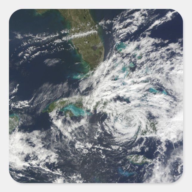Hurrikan Paloma 3 Quadratischer Aufkleber (Vorderseite)