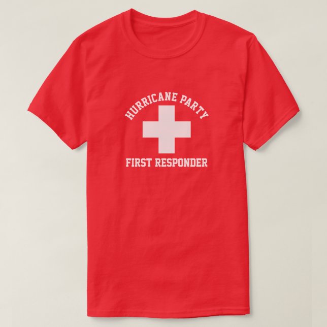Hurrikan Party First Responder T-Shirt (Design vorne)