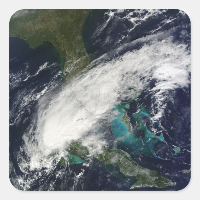 Hurrikan Paula 2 Quadratischer Aufkleber (Vorderseite)