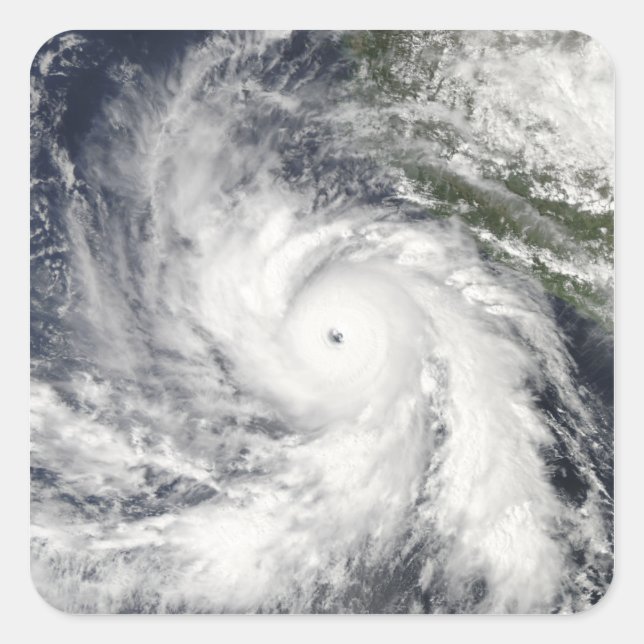 Hurrikan Rick Quadratischer Aufkleber (Vorderseite)
