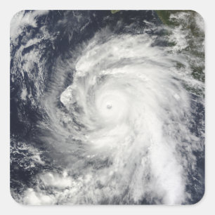 Hurrikan Rick südwestlich Baja California Quadratischer Aufkleber