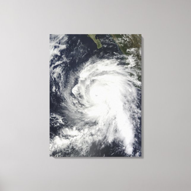 Hurrikan Rick südwestlich von Baja Kalifornien Leinwanddruck (Vorderseite)