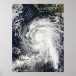 Hurrikan Rick südwestlich von Baja Kalifornien Poster
