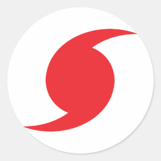 Hurrikan Runder Aufkleber