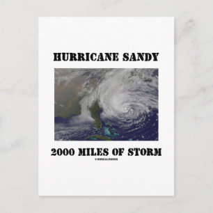 Hurrikan Sandy 2000 Meilen Sturm Postkarte