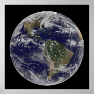 Hurrikan Sandy an der Ostküste der USA. 2 Poster