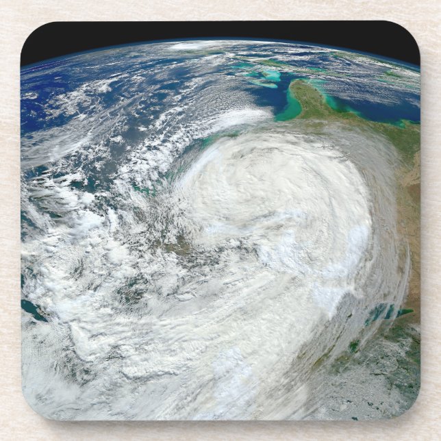 Hurrikan Sandy an der Ostküste der USA. 3 Getränkeuntersetzer (Vorderseite)