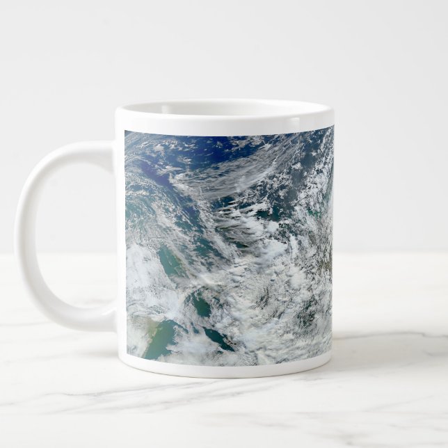 Hurrikan Sandy an der Ostküste der USA. 3 Jumbo-Tasse (Links)