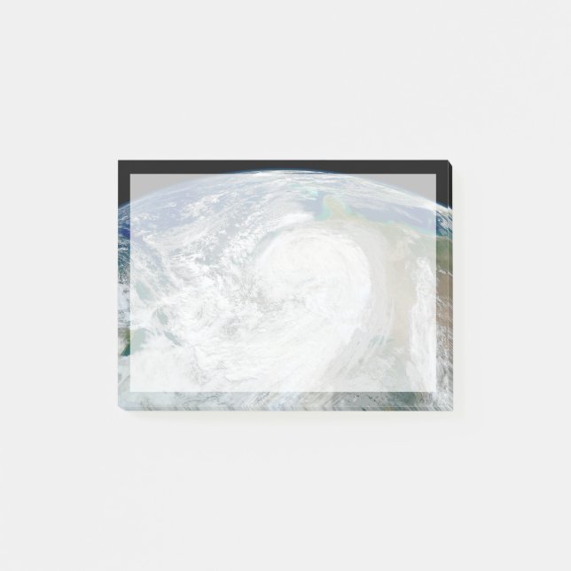 Hurrikan Sandy an der Ostküste der USA. 3 Post-it Klebezettel (Vorderseite)