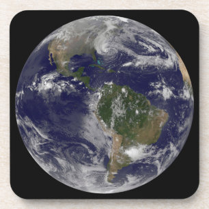 Hurrikan Sandy an der Ostküste der USA. Getränkeuntersetzer