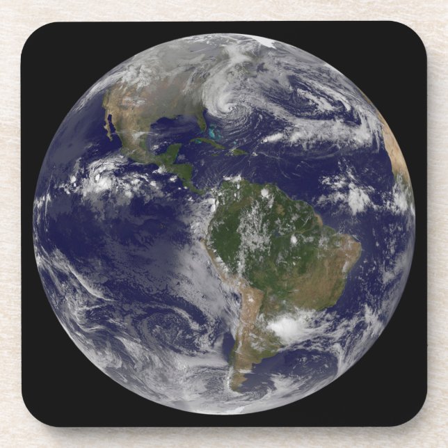 Hurrikan Sandy an der Ostküste der USA. Getränkeuntersetzer (Vorderseite)