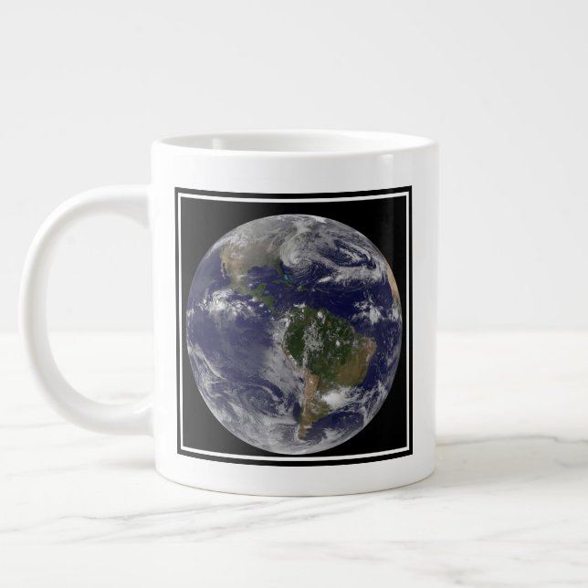 Hurrikan Sandy an der Ostküste der USA. Jumbo-Tasse (Links)