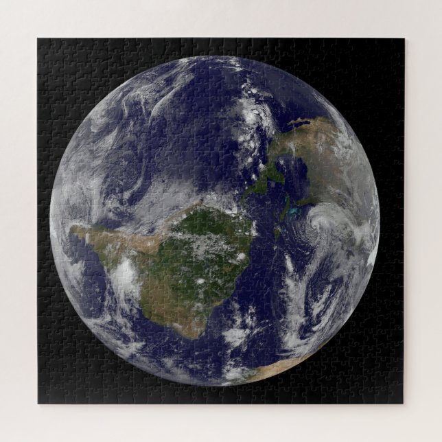 Hurrikan Sandy an der Ostküste der USA. Puzzle (Horizontal)