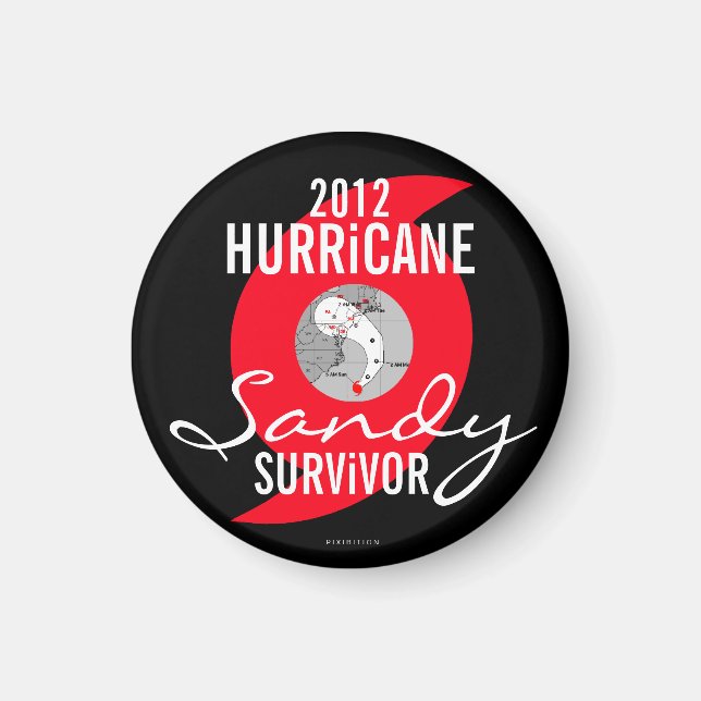Hurrikan Sandy Survivor Magnet 5 (Vorne)
