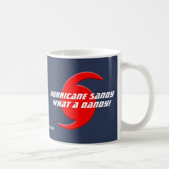 Hurrikan Sandy - was für ein Dandy! Tasse (Rechts)