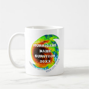 Hurrikan Survivor Personalisiert Kaffeetasse