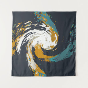 Hurrikan Twirl Wandteppich