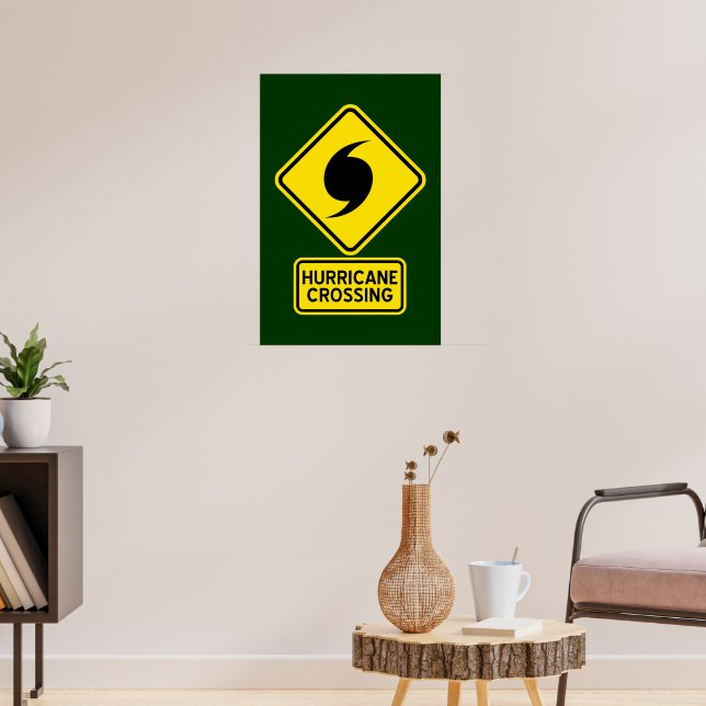 Hurrikan-Übergangsplakat Poster (Wohnzimmer 3)