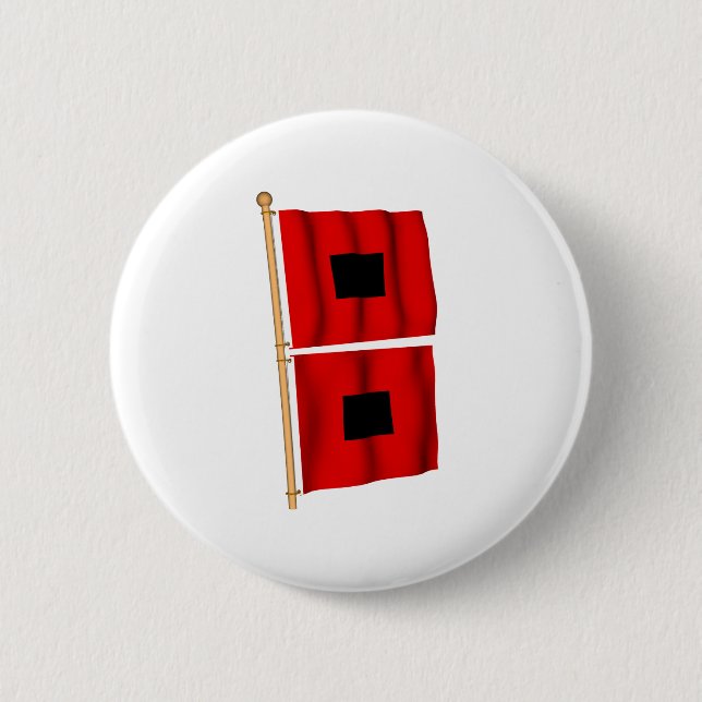 Hurrikan-Warnung Button (Vorderseite)