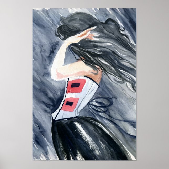 Hurrikan-Warnung Poster (Vorne)