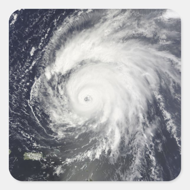 Hurrikane Bill Quadratischer Aufkleber (Vorderseite)