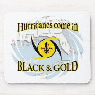 Hurrikane im Schwarzen u. im Gold Mousepad