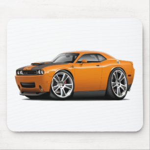 Hurst Herausforderer-Orangen-Auto Mousepad