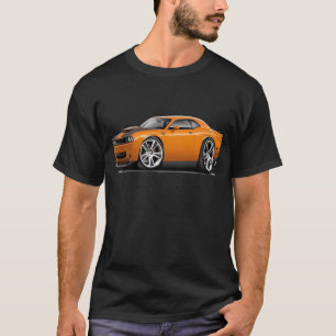 Hurst Herausforderer-Orangen-Auto T-Shirt