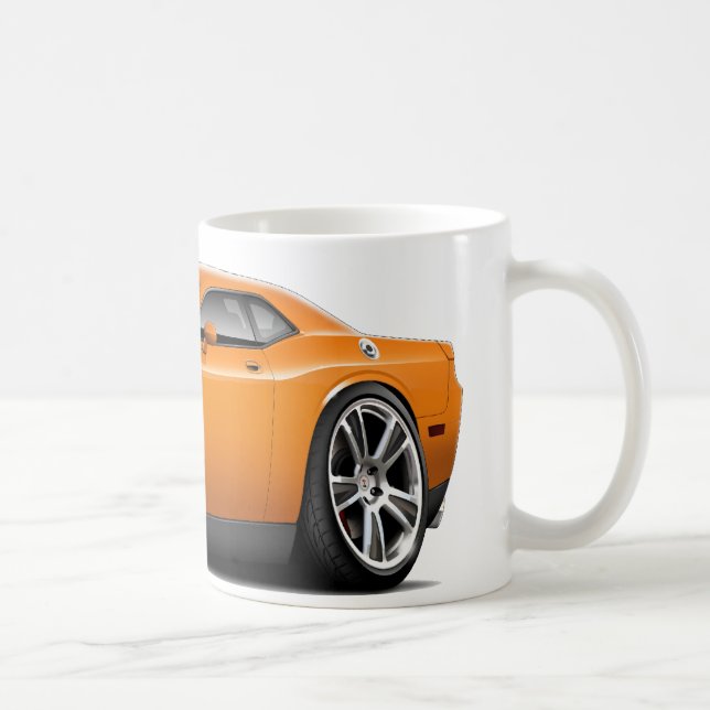 Hurst Herausforderer-Orangen-Auto Tasse (Rechts)