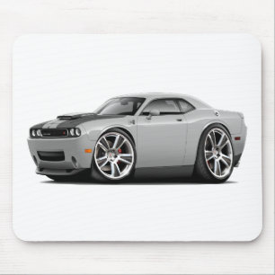 Hurst Herausforderer-Silber-Auto Mousepad