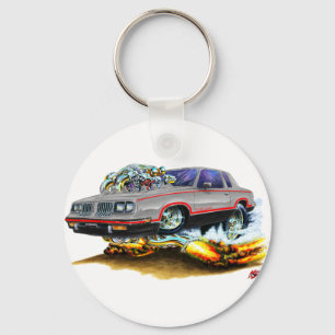 Hurst Olds Grau-Schwarzes Auto 1984-88 Schlüsselanhänger