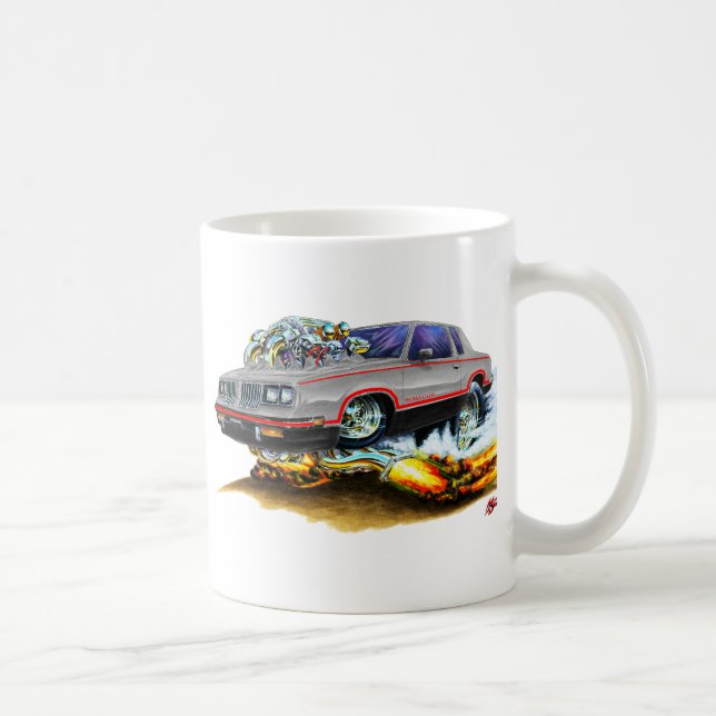 Hurst Olds Grau-Schwarzes Auto 1984-88 Tasse (Rechts)