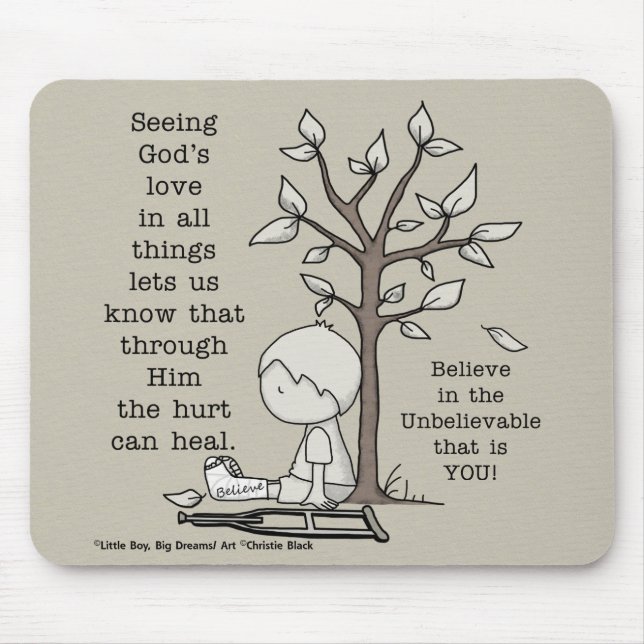 Hurts können heilen mousepad (Vorne)