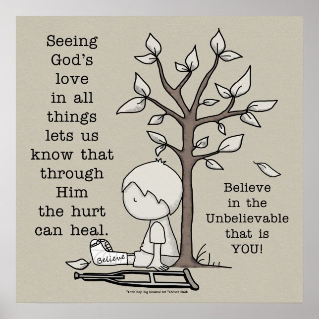 Hurts können heilen poster (Vorne)