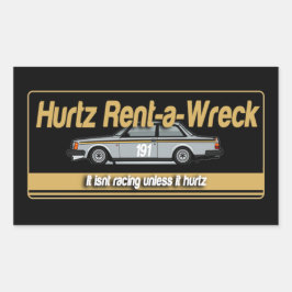 Hurtz Rent-a-Wreck Sticker
