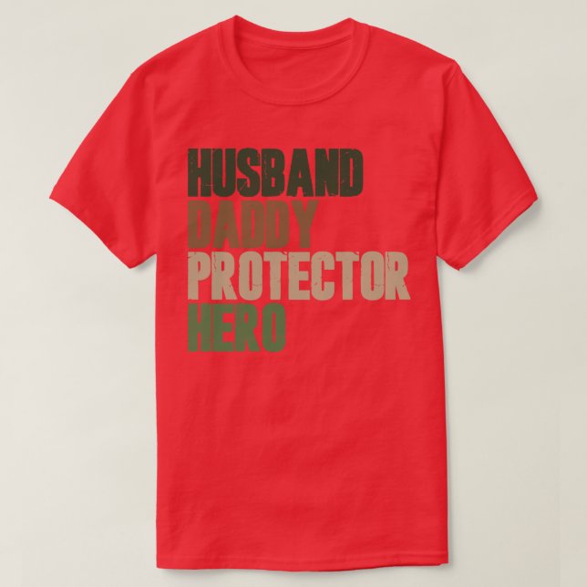 Hus Daddy Protector Hero T-Shirt (Design vorne)
